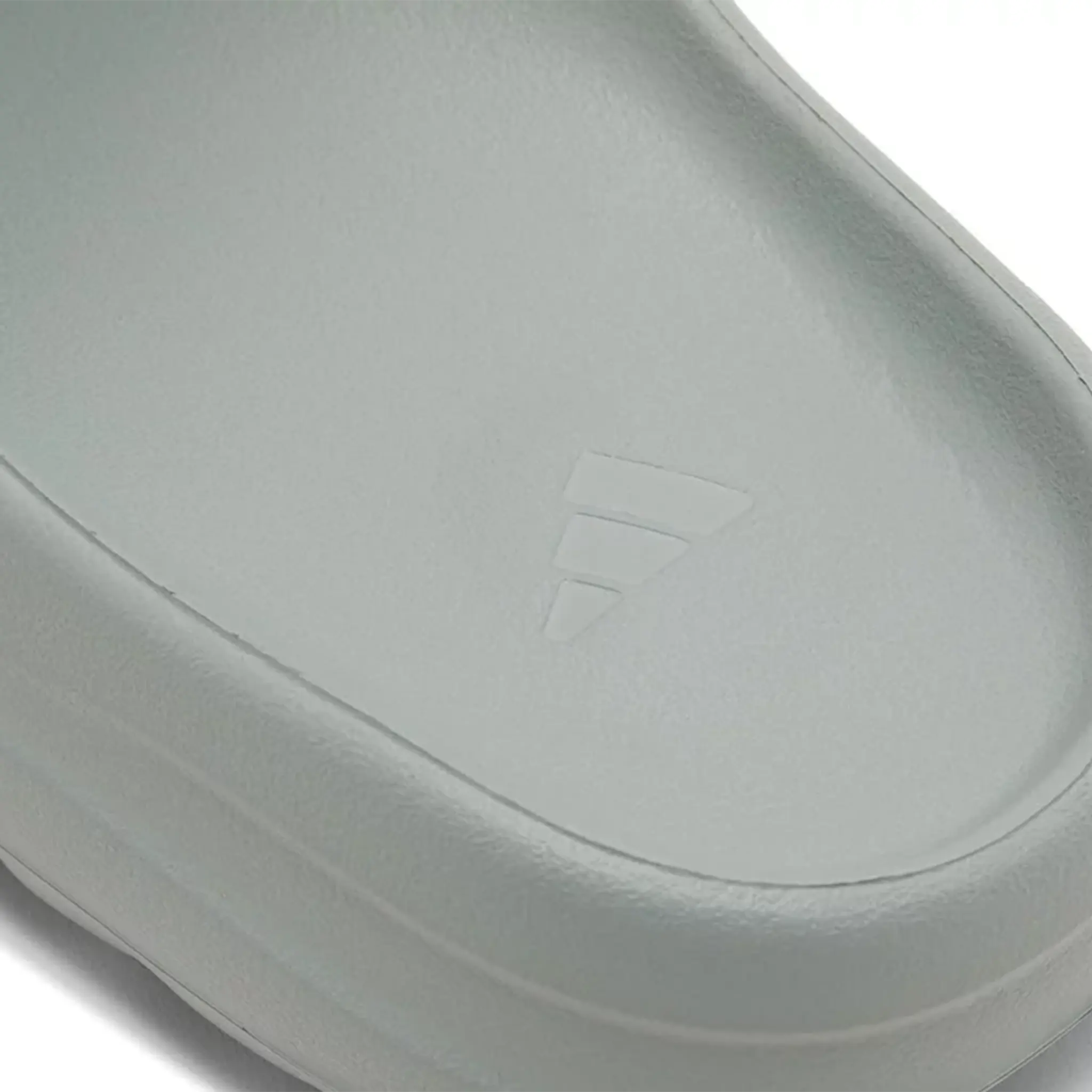 Heel Logo view of Adidas Yeezy Slide Salt ID5480